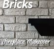 How to Paint Fireplace Doors Unique Dry Brush Bricks Fireplace Makeover