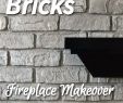How to Paint Fireplace Doors Unique Dry Brush Bricks Fireplace Makeover