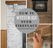 How to Whitewash A Fireplace Unique Diy Whitewash Fireplace