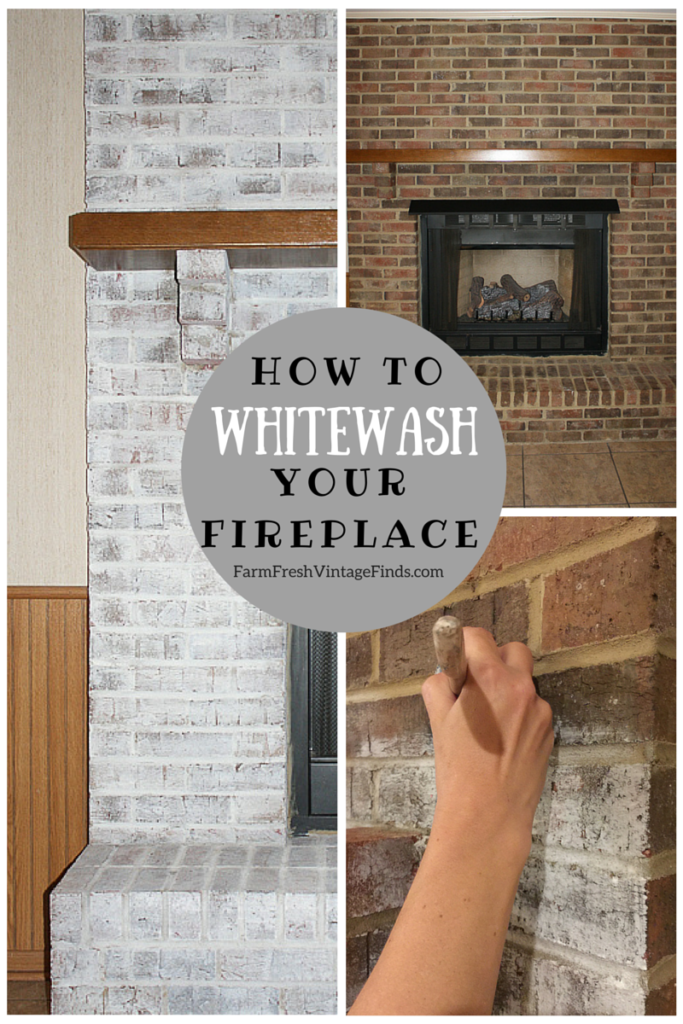 How to Whitewash A Fireplace Unique Diy Whitewash Fireplace