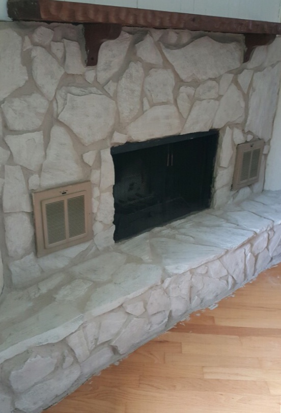 How to Whitewash Stone Fireplace New Stone Fireplace Painting Guide