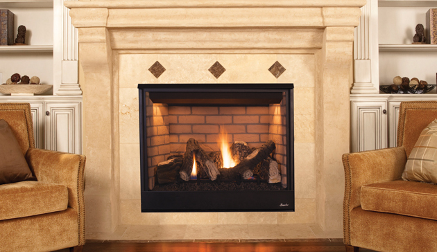 Superior Drt35st Direct Vent See Through Gas Fireplace DRT3500 2