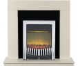 Imitation Fireplace Inspirational Adam Malmo Fireplace In Cream and Black Cream with Elise Electric Fire In Chrome 39 Inch