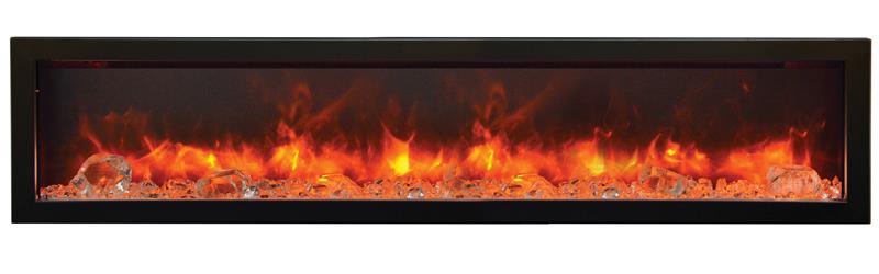Amantii Panorama Series 60″ Slim Indoor or Outdoor Electric Fireplace BI 60 SLIM OD