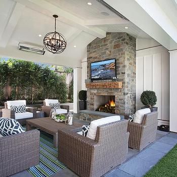 Indoor Outdoor Fireplace Luxury Covered Patio Vaulted Ceiling with Fireplace Tv