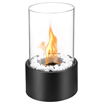 Indoor Outdoor Gas Fireplace Luxury Regal Flame Black Eden Ventless Indoor Outdoor Fire Pit Tabletop Portable Fire Bowl Pot Bio Ethanol Fireplace In Black Realistic Clean Burning Like