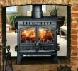 Indoor Outdoor Wood Burning Fireplace Unique M Design Double Sided Wood Burning Stove Stoves Heating