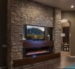 Indoor Stone Fireplace Unique Custom Home Entertainment Centers & Media Walls