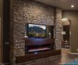 Indoor Stone Fireplace Unique Custom Home Entertainment Centers & Media Walls