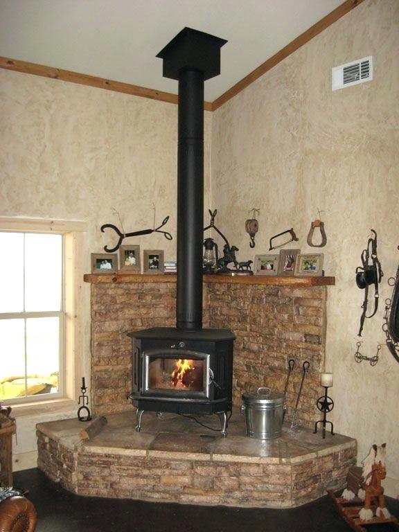 Indoor Wood Burning Fireplace Elegant Corner Wood Stove – Carrossel