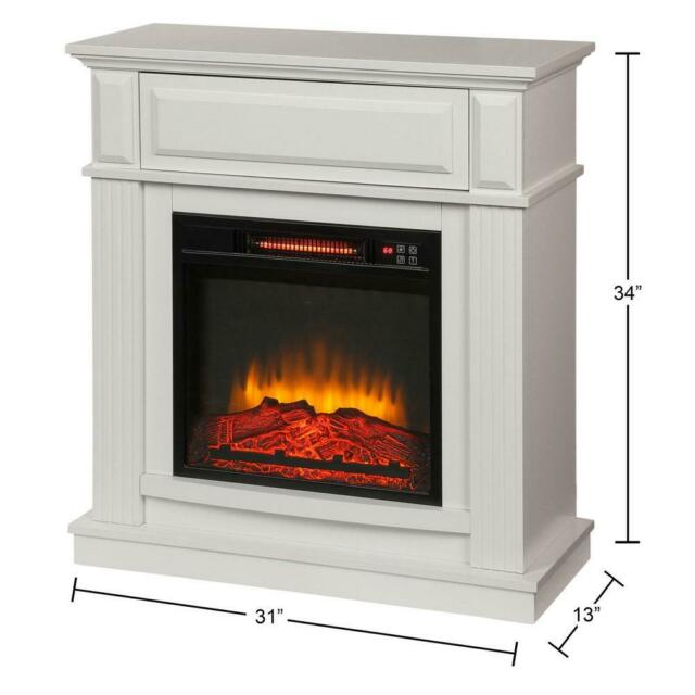 Infrared Fireplace Tv Stand Awesome White Infrared Electric Fireplace Heater Mantel Tv Stand Media Cent Led Flame
