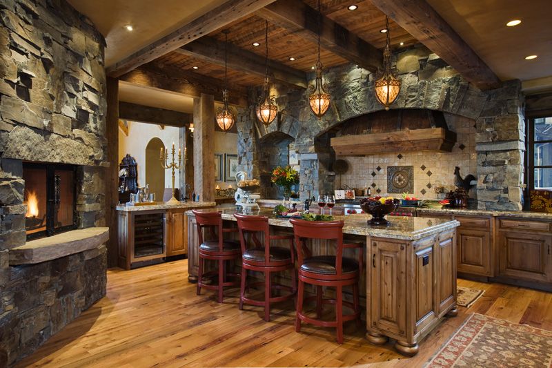 Kitchen with Fireplace Beautiful Kitchen Fireplace for the Home