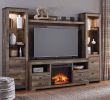 Large Fireplace Tv Stand Beautiful Trinell Brown Entertainment Center W Fireplace Option