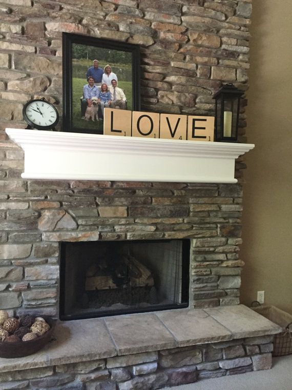 Large Stone Fireplace Beautiful Personalized Scrabble Tiles This Product Offers