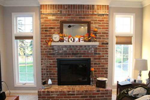 pictures of brick fireplaces