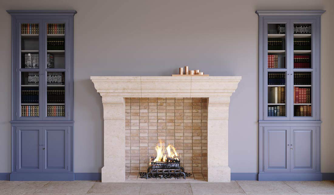 Limestone Fireplace Mantels Unique Amazon Chester Transitional Real Stone Fireplace Mantel