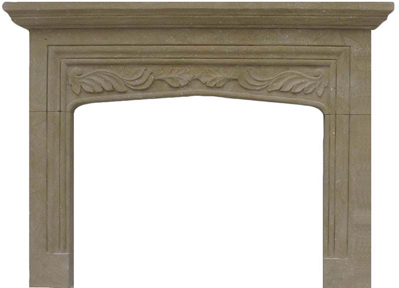 Limestone Fireplace Mantle Awesome Traditional Tudor