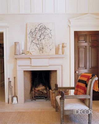 Limestone Fireplace Mantle Unique Michael S Smith S Entryway Feaured In Elle Decor