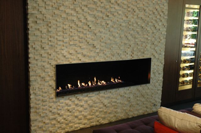 Linear Gas Fireplace Insert Inspirational A Precast Masonry Linear Fireplace by Mason Lite with A Gas