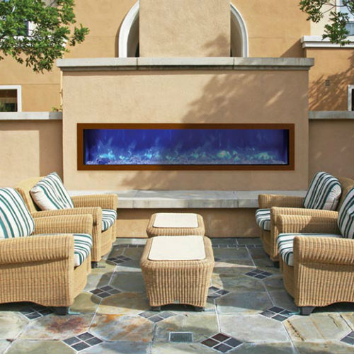 Living Room Electric Fireplace Unique Amantii 72″ Slim Electric Fireplace Built In Only with Black Steel Surround – Indoor Outdoor Bi 72 Slim Od