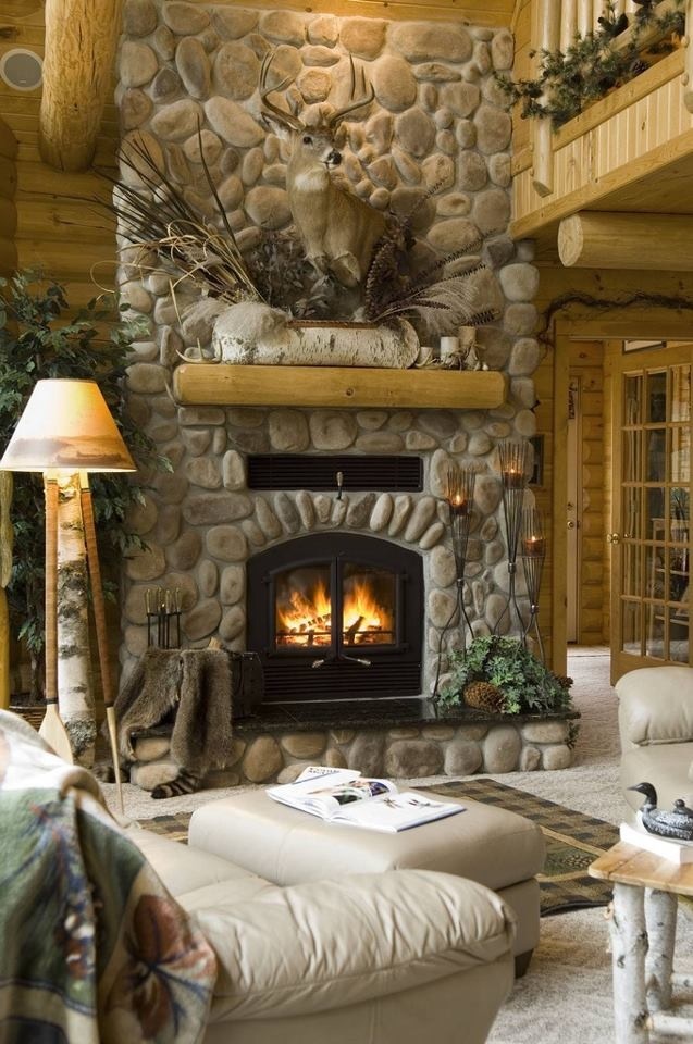 Living Room with Stone Fireplace Lovely 34 Beautiful Stone Fireplaces that Rock