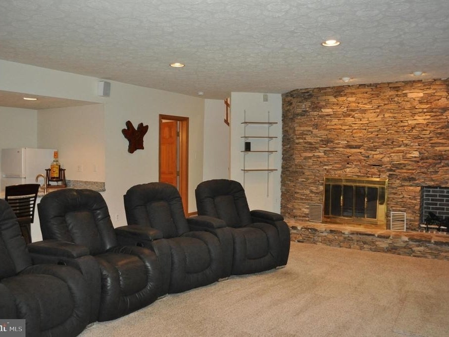 Living Room with Stone Fireplace New Stacked Stone Fireplace Creates Cozy Feel In $640k Severn