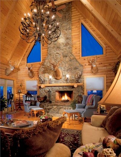 Log Cabin Fireplace Lovely Faces In Home Design Homes