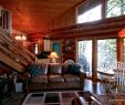 Log Cabin Fireplace Lovely Upscale Lakefront Log Cabin with Private Dock In northern Washington