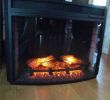 Long Electric Fireplace Elegant Electric Fireplace Insert with Remote Black Metal Framing