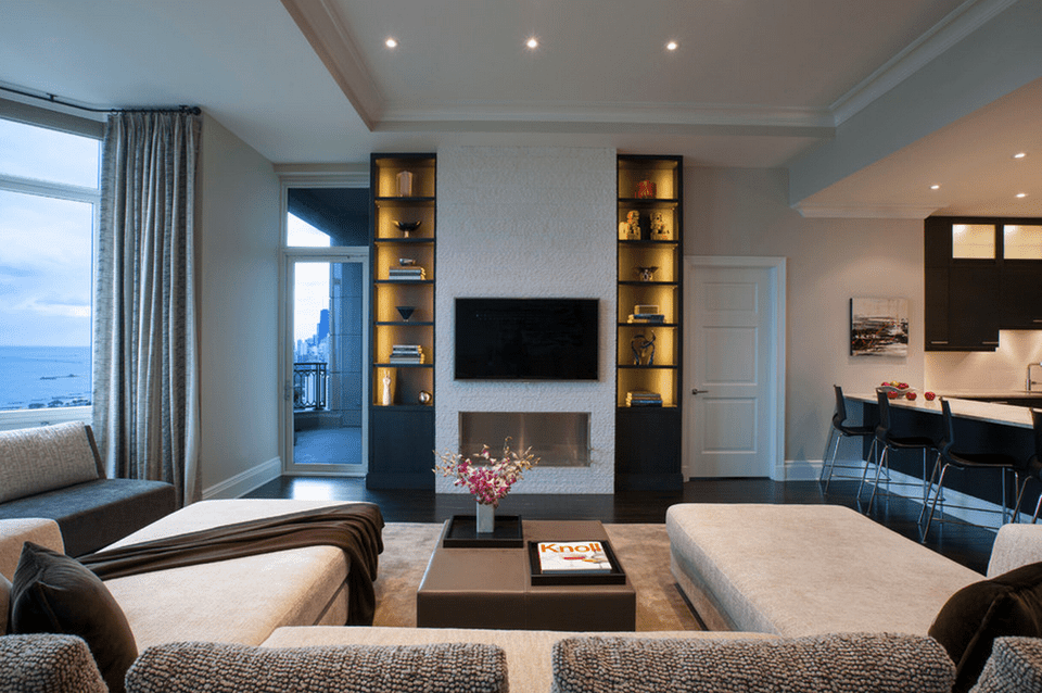 Beautiful Living Rooms With Built In Shelving Tall narrow built ins Michael Abrams 587aca7b3df78c17b60ddd9c