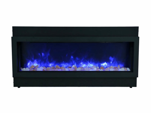 Low Profile Electric Fireplace Elegant Amantii Bi 60 Slim – Full Frame Viewing Electric Fireplace