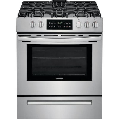 5 Burners 5 cu ft Self Cleaning Freestanding Gas Range Fingerprint Resistant EasyCare Stainless Steel mon 30 in 29 875 in