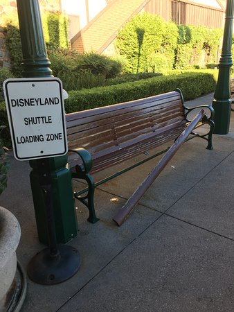 hotel shuttle bench