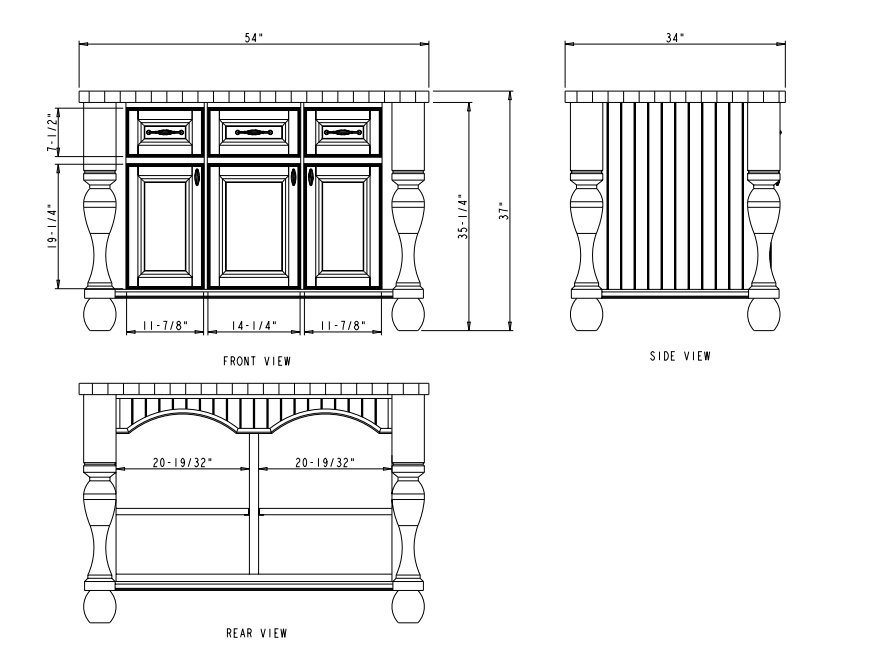 Majestic Fireplace Doors Luxury Antique White Tuscan Kitchen island by Jeffrey Alexander