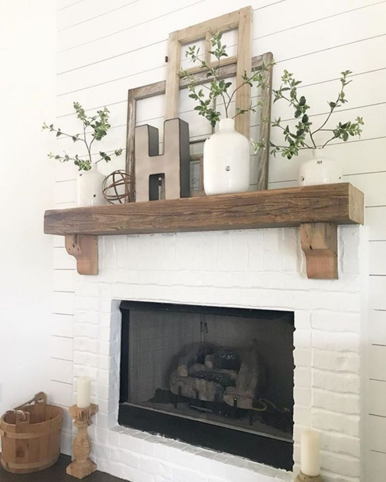 Make A Fireplace Mantel Fresh 50 Beautiful Farmhouse Fireplace Mantel Decorations that