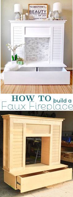 Faux Wood Mantel Twipik nice mimis faux mantle with bookshelves do it yourself home projects to her with faux wood mantel