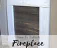 Making A Fireplace Mantel New No Fireplace Mantel No Problem Build Your Own