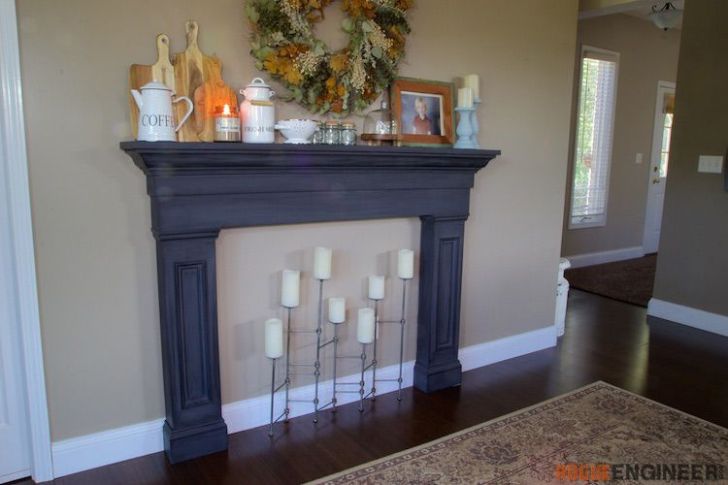 idea around your homes to her with trendy faux fireplace mantel surround diy faux fireplace faux fireplace and also faux wood mantel 728x485
