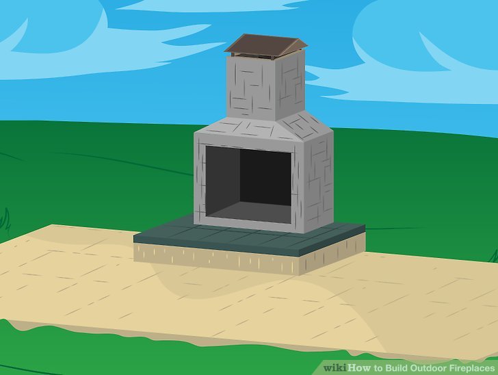 Masonry Fireplace Construction Details Awesome How to Build Outdoor Fireplaces with Wikihow