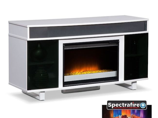 Media Cabinets with Fireplace Unique Entertainment Furniture Pacer 56&quot; Contemporary Fireplace