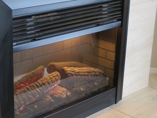 electric fireplace in