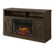 Media Centers with Electric Fireplace Elegant Muskoka Aberfoyle 53" Media Electric Fireplace Rustic Brown Finish