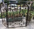 Metal Fireplace Screen Best Of Antique ornate Cast Iron Folding 3 Panel Fireplace Screen