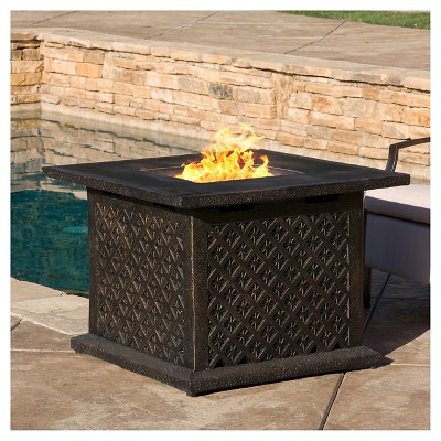 Metal Outdoor Fireplace Best Of Ooaxa 33 5 Cast Mgo Gas Fire Pit Square Copper Brown