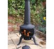 Metal Outdoor Fireplace Inspirational Black Steel Chiminea Log Burner Wood Heater Charcoal Modern