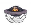 Metal Outdoor Fireplace Inspirational Fineway Mgo Diamond Stand Fire Pit Firepit and Bbq Grill