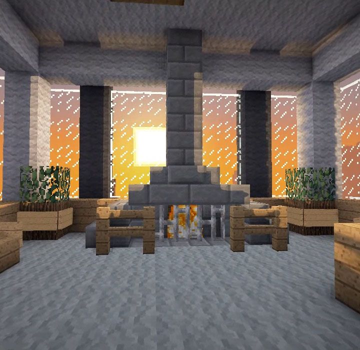 Minecraft Fireplace Awesome Minecraft Furniture Fireplaces I M Jealous Of This I