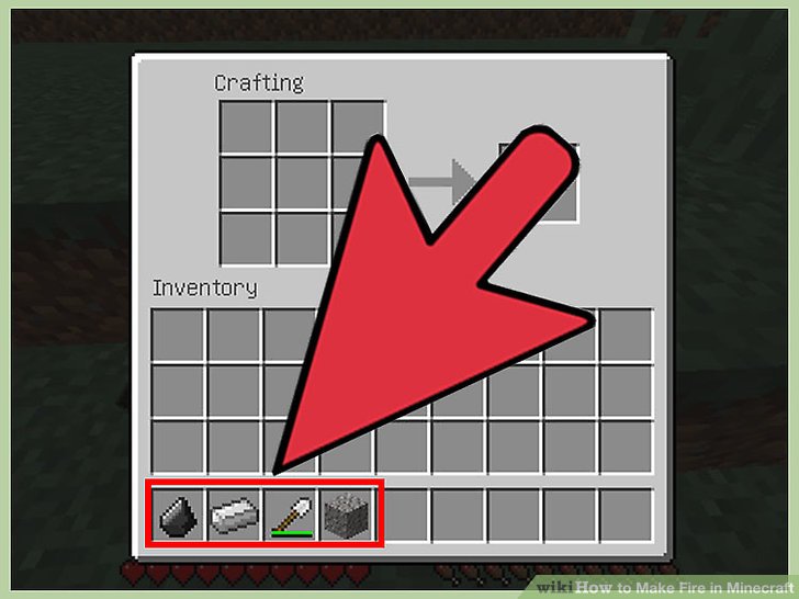 aid v4 728px Make Fire in Minecraft Step 1
