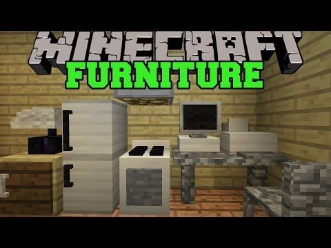 Minecraft Fireplace New Minecraft Furniture Mod Puter Tv Fridge Oven Couch