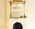 Mirrors Over Fireplace Mantels Awesome Gold Mirror Above the Fireplace Livingkat In 2019